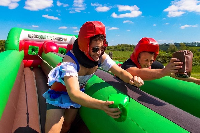 West Country Games - the most popular group activity in the South West! - What You Actually Do: Nine Themed Games With Inflatables and Fat Suits